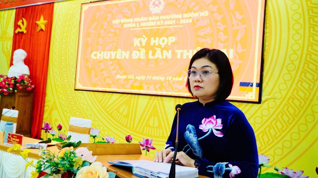 HĐND phường Buôn Hồ tổ chức kỳ họp chuyên đề lần thứ hai